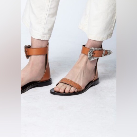 Zadig & Voltaire Ever Buckle Sandals - Picture 1 of 4